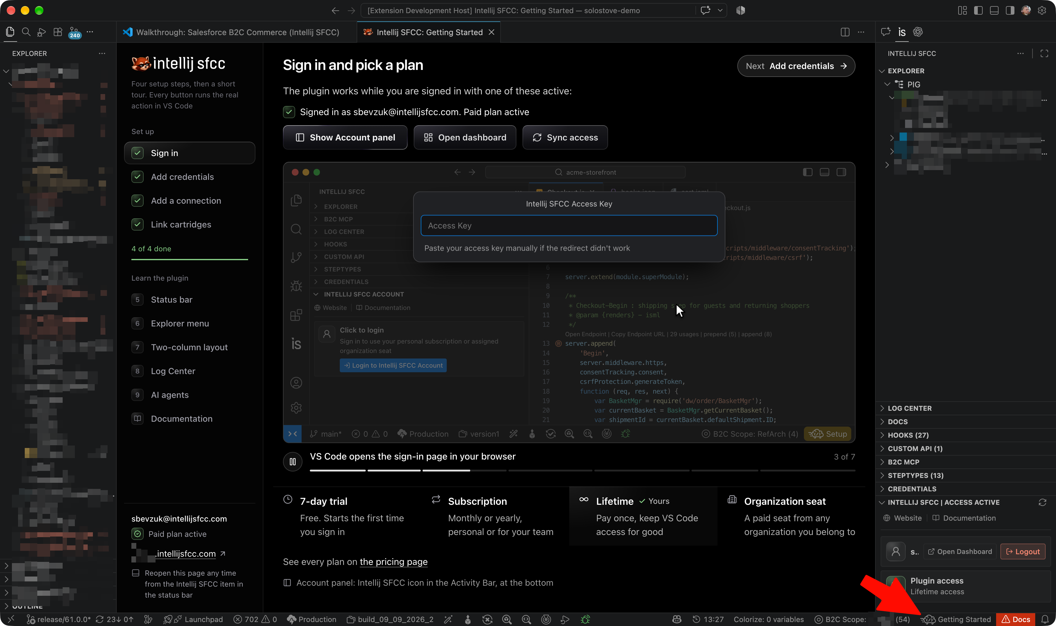 Intellij SFCC - Getting Started Walkthrough